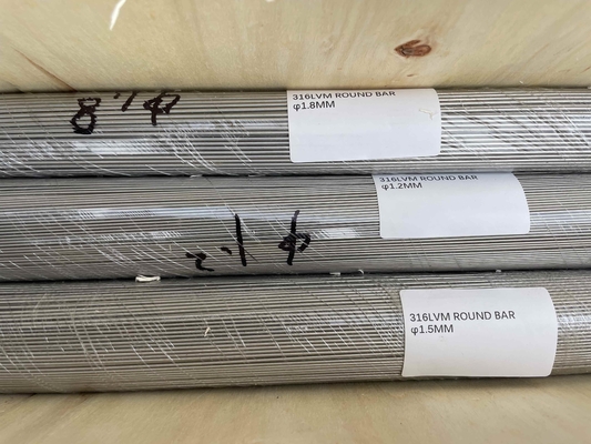 Stainless Steel 316LVM Wires Bars ASTM F138 ISO 5832-1